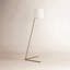 Lampe sur pied inclinée avec abat-jour en tissu Moriarty-1113033095