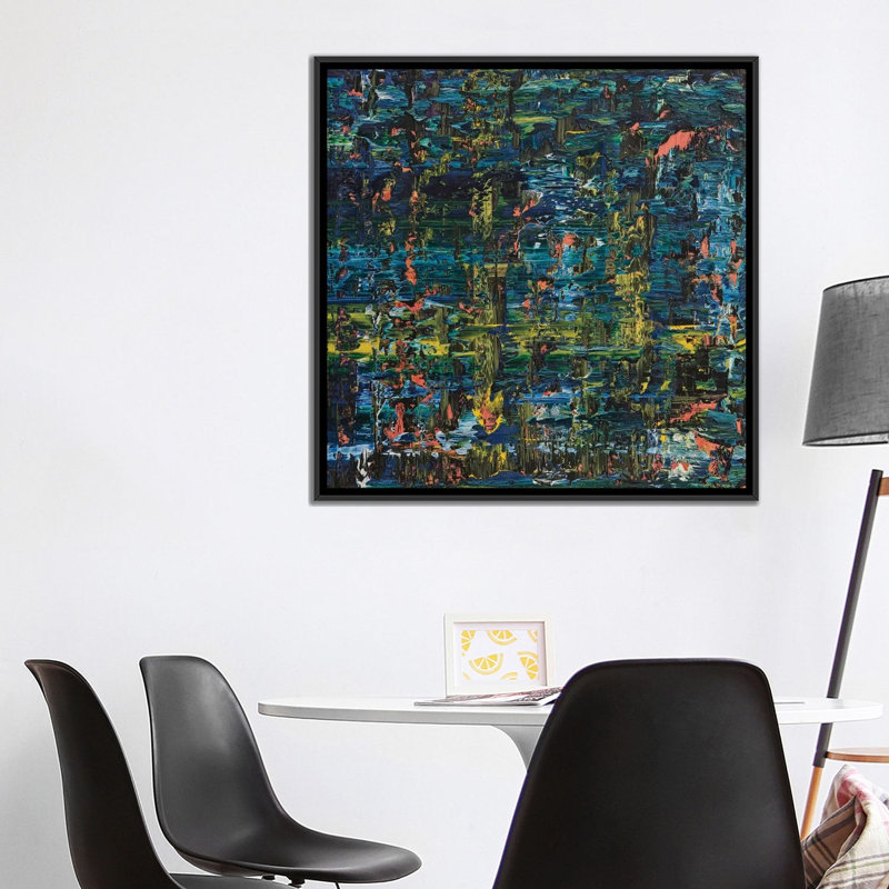 «Poseidon», reproduction sur toile, H 37 po x l 37 po x P 1,5 po, Toile tendue, Pas de tapis