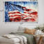Orrington - drapeau, ensemble d'art mural en métal États-Unis