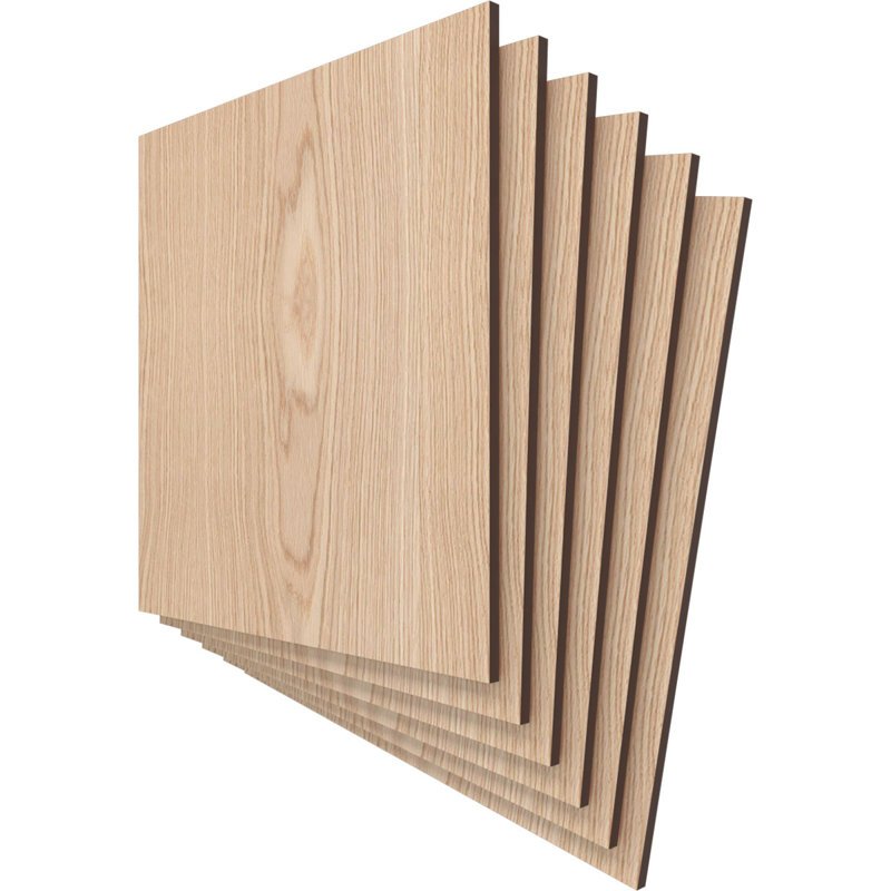 Planches en bois, Chêne, H 11,75 po x l 11,75 po x P 0,25 po