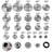 27PCS Metal Lathe Gears, Precise Mini Lathe Replacement Gears including