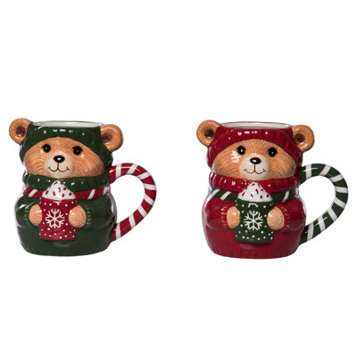 Ensemble de 2 tasses à café Christmas