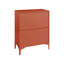 4 Drawer Chest Andreita Metal Golden Brown
