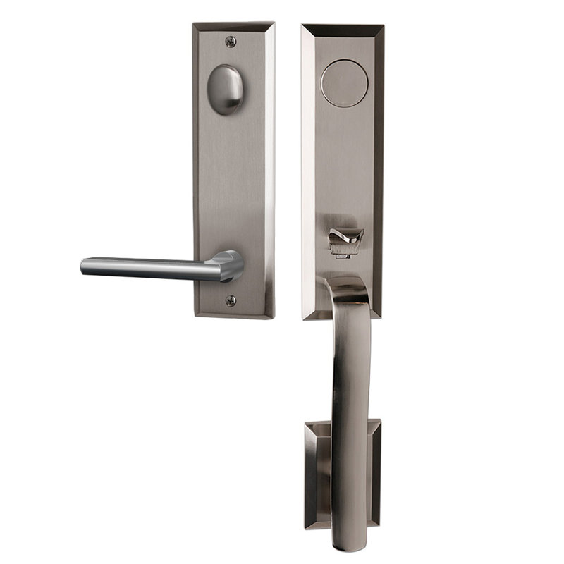 Ensemble de poignées avec levier Delray en nickel satiné Bravura 971-839 Austin - L, Satin Nickel, Gauche