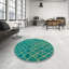 Tapis décoratif multicolore à motif abstrait-1941859335