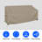 High Density Multipurpose Waterproof Outdoor Loveseat Bench Cover,Patio Louange 3-Seat Deep Bench Cover-2039825358