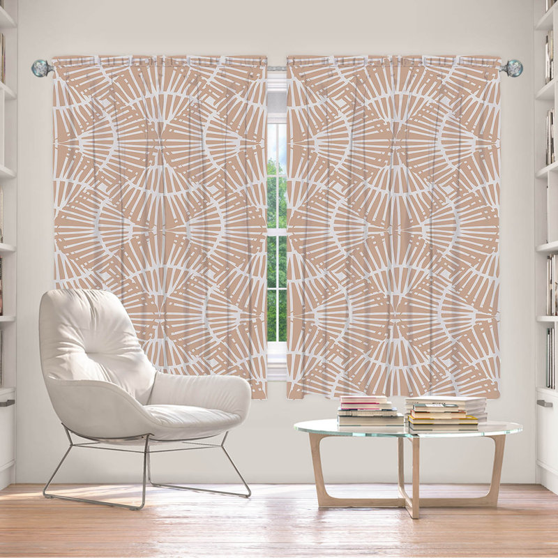 La paire de rideaux obscurcissant en polyester Vincient filtre la plupart des rideaux de lumière, L 40 po x L 52 po