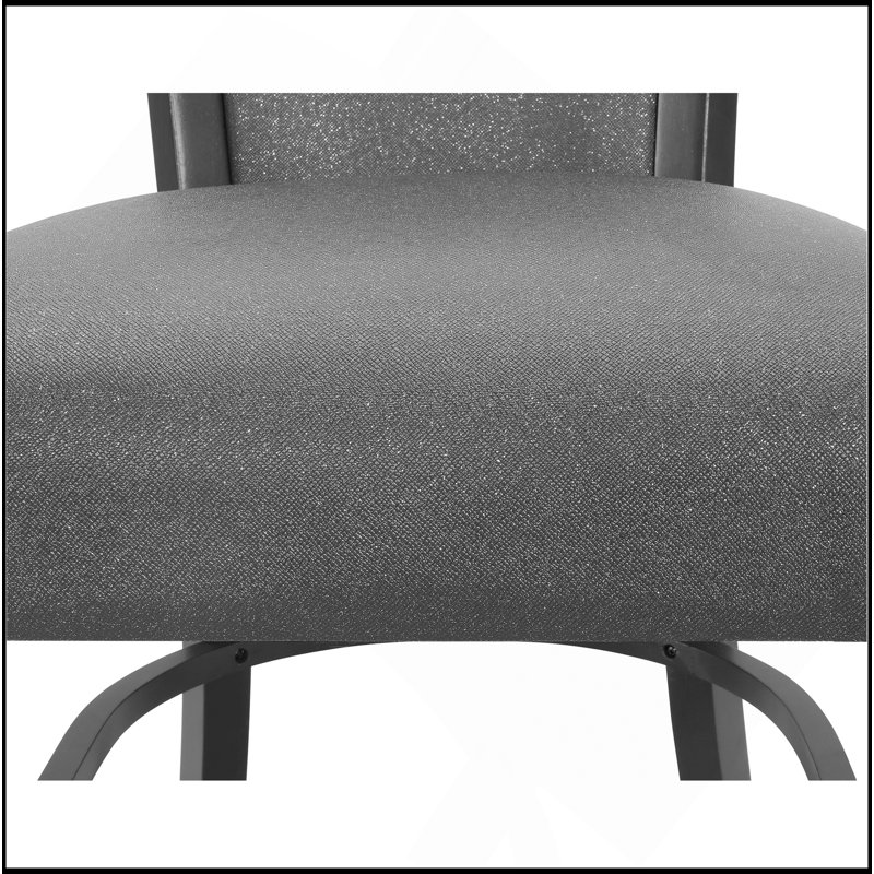 Meuble de salle à manger rembourré en tissu 2 pièces gris, Gris
