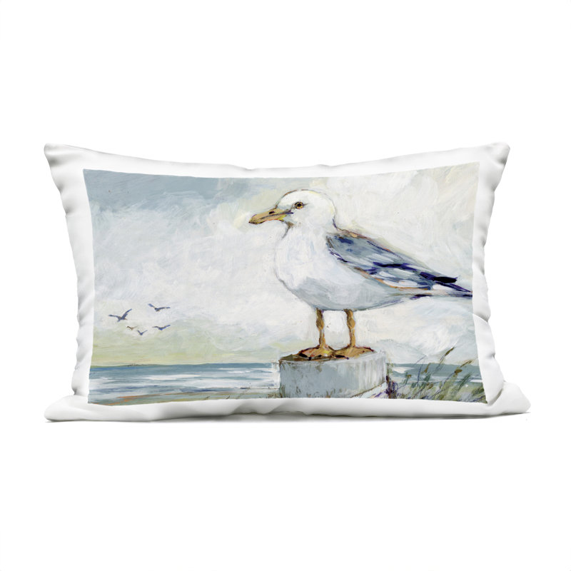 Coussin Sandpiper and Beach Tide, imprimé par Susan Winget