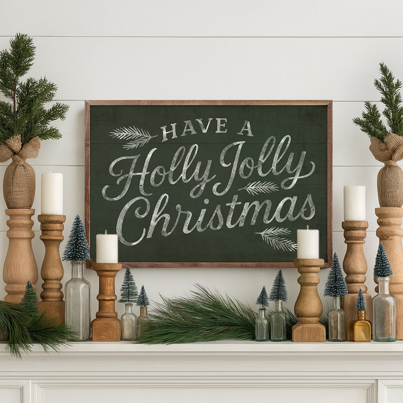 Have A Holly Jolly Christmas, H 5 po x l 8 po, Vert