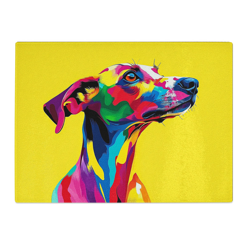 Greyhound Vol.1  Glass Chopping Board