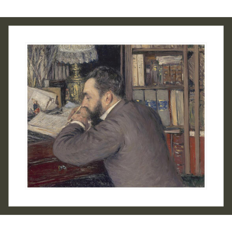 Henri Cordier by Gustave Caillebotte - Framed Giclee Print, 23.5" H x 27.62" W