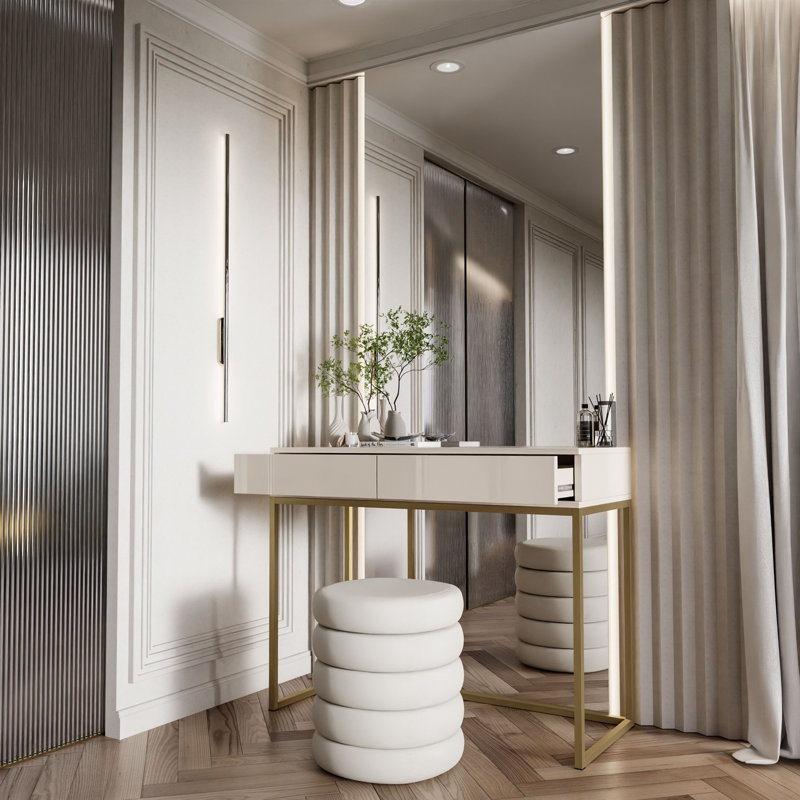 Console Table BLANCO GLAMOUR, Gold