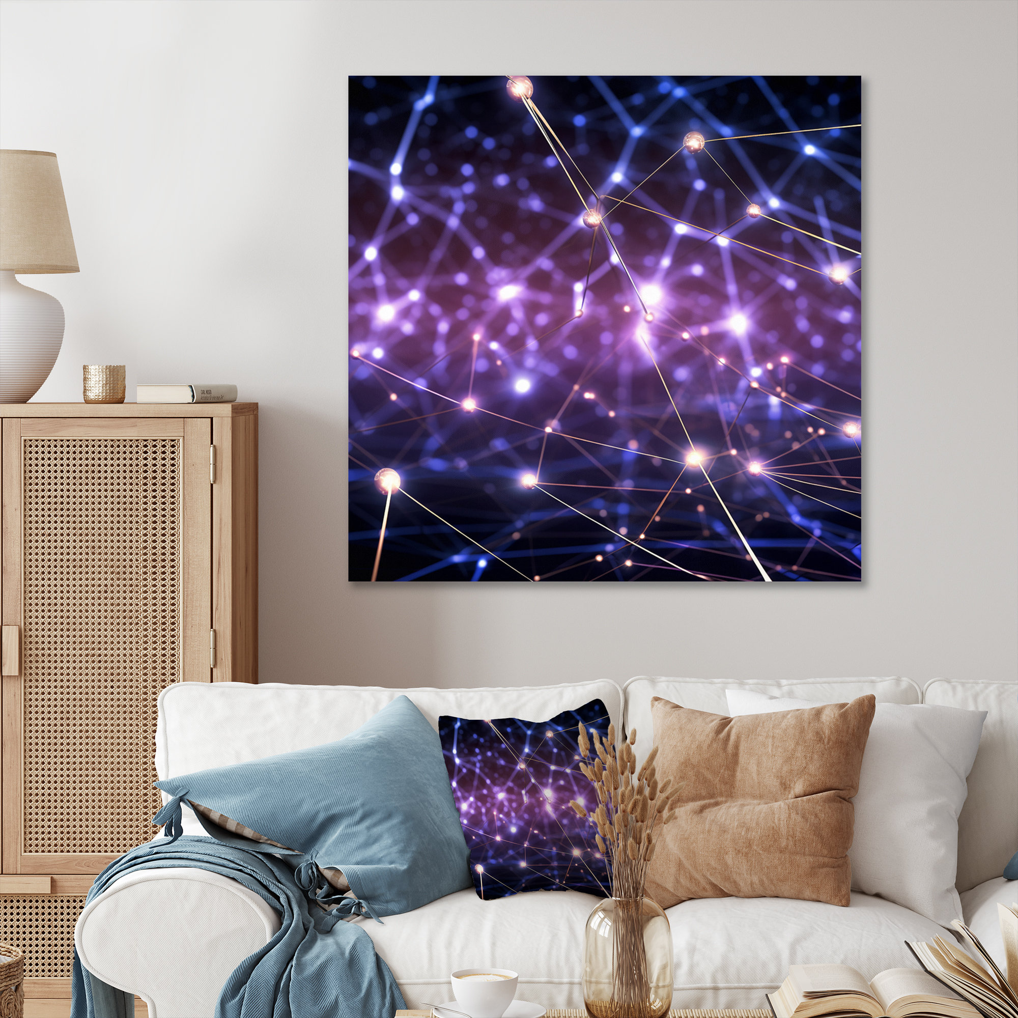 Wrought Studio™ Abstract Light Infinity Matrix - Fractals Wall Decor ...