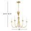 Lustre 5 lumières à intensité variable Louison