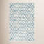 Melange Diamond Blue Machine Washable Rug-259010911