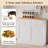 Havant Double Tilt Out Trash Cabinet 20 Gallons Wooden Free Standing(Not include trash can)-95099499