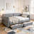 Upholstered Platform Bed-1230556611-1230556614