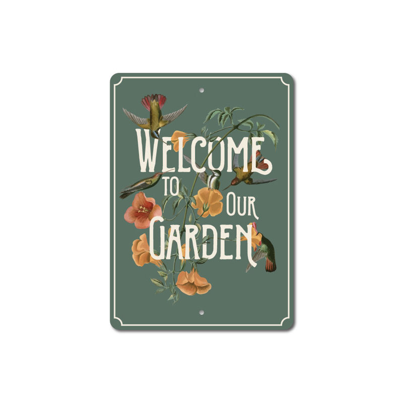 Panneau de jardin en aluminium, H 18 po x l 12 po x P 0,06 po