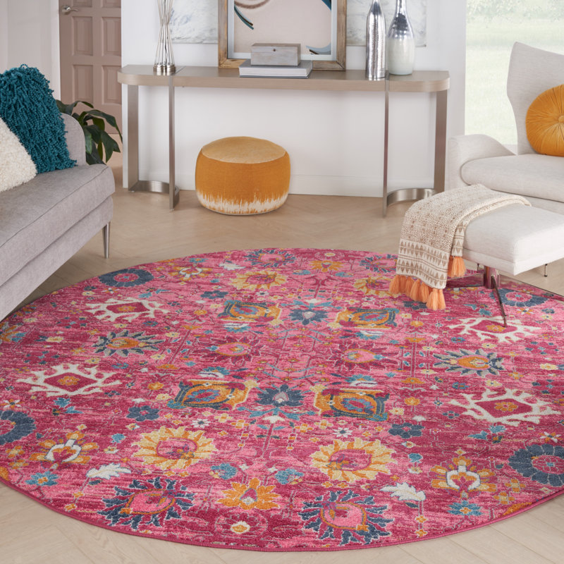 Dreher Oriental Indoor Rug, Round 8'
