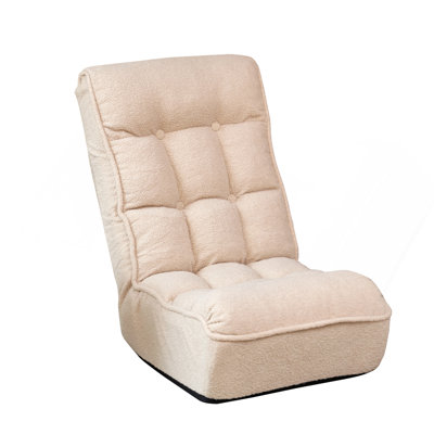 Single Sofa Reclining Chair Japanese Chair Lazy Sofa Tatami Balcony Reclining Chair Leisure Sofa Adjustable Chair by Latitude Run
