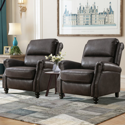 33.1'' Wide Classic and Overstuffed Soft PushBack Recliner