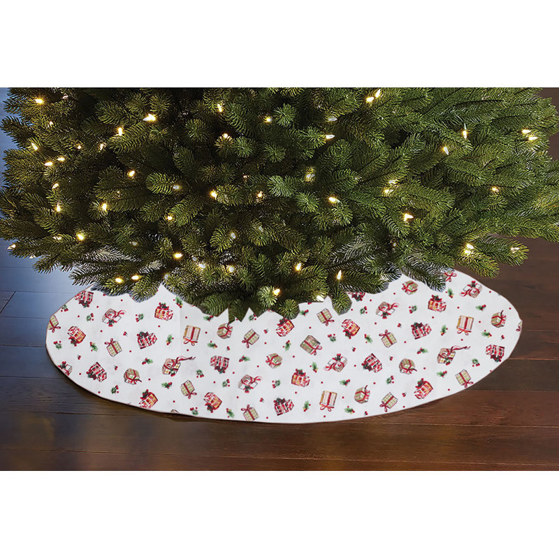 Cache-pied pour sapin, Blanc