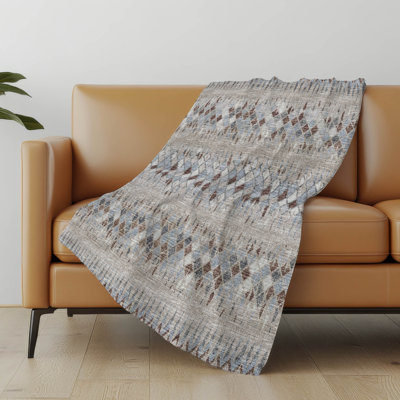 Premium Machine Washable Addison Sherpa Throw Blanket