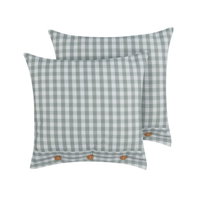 Linnell Geometric Green Cushion