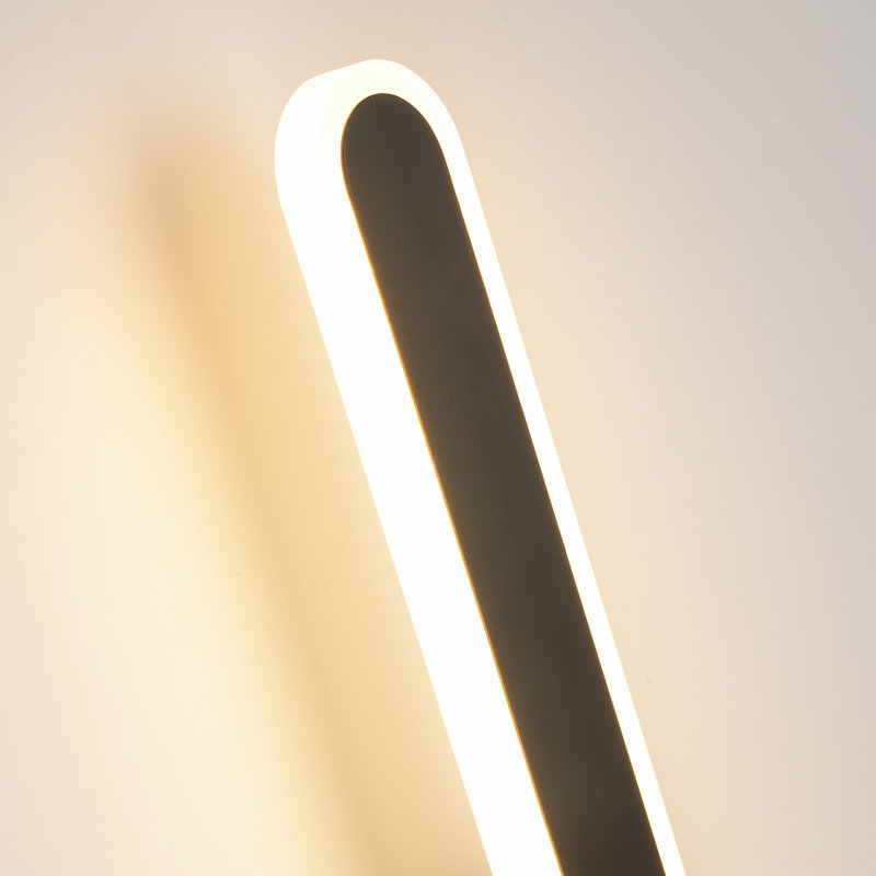Solinell Dimmable Oval Minimalist Rectangular LED Wall Light