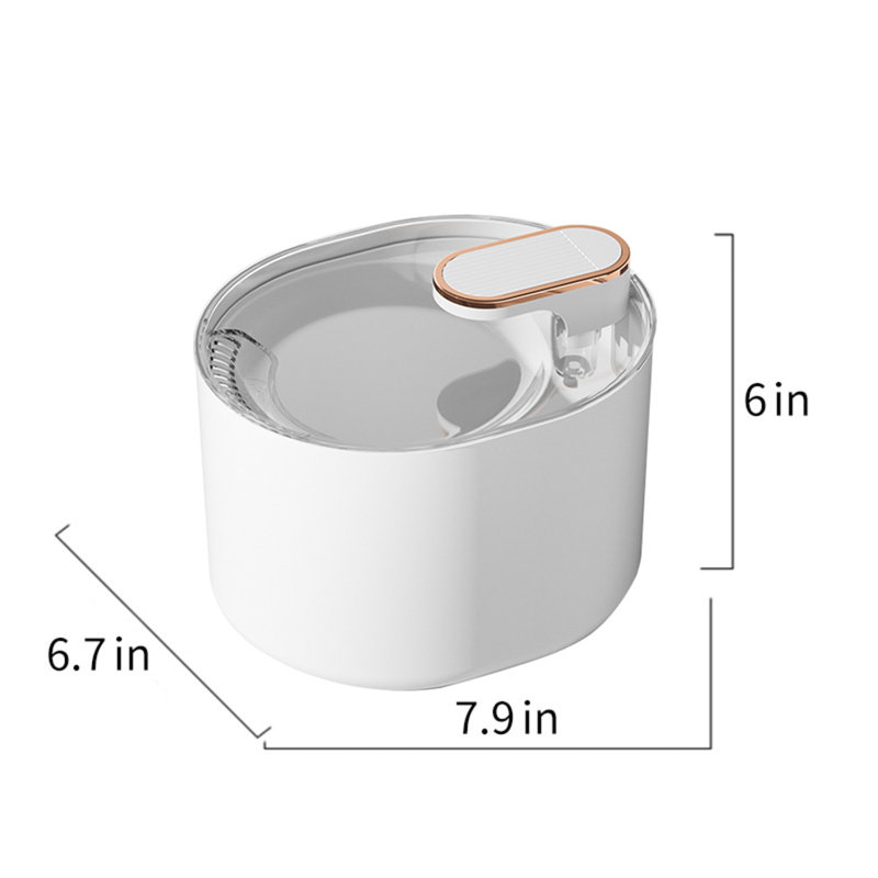 Fontaine à eau pour animaux 3L automatique, Blanc