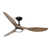 Black with Brown Blades