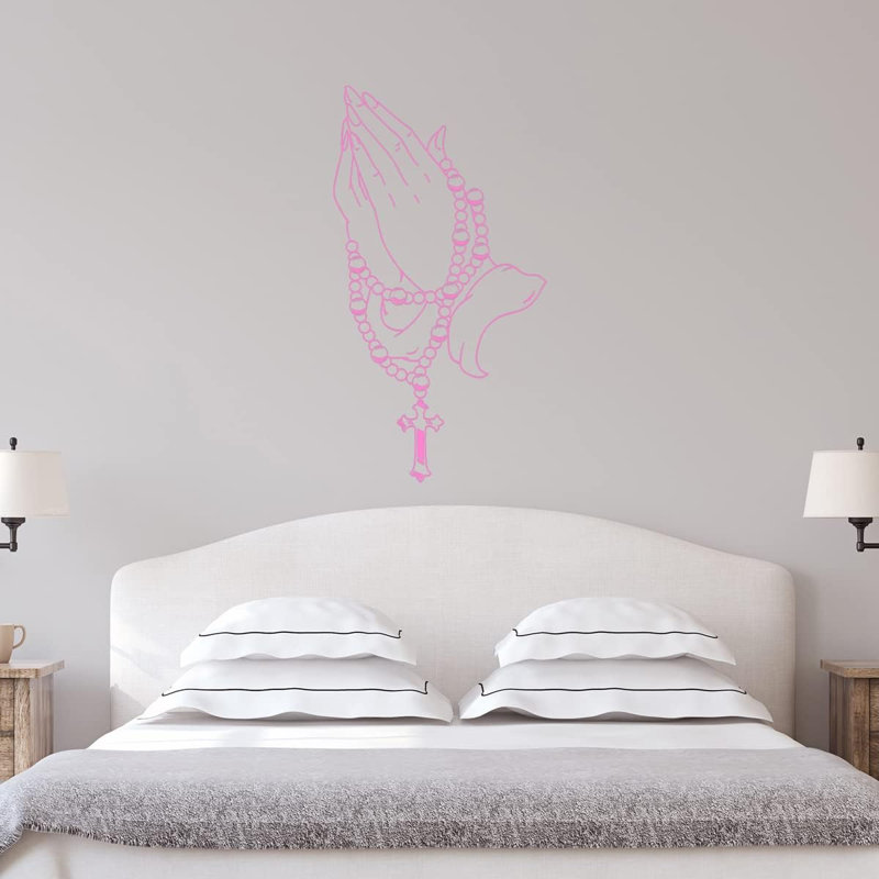Autocollant en vinyle Winston Porter, H 35 po x l 18 po, Rose