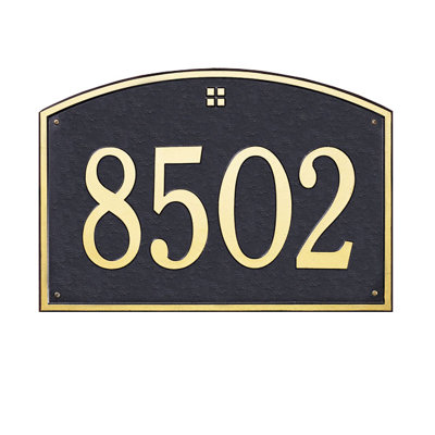 Cape Charles 1-Line Wall Address Plaque