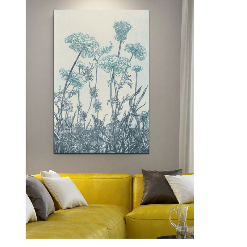 «Indigo Fields I», reproduction, H 18 po x l 12 po x 1,5 po, Toile tendue