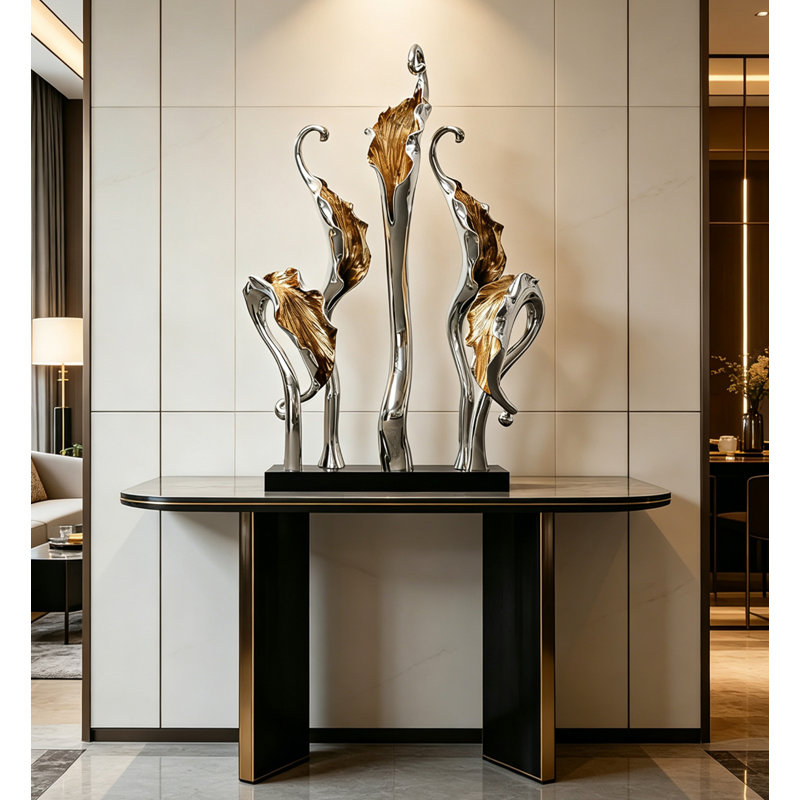 Luxury-sleek resin decorations