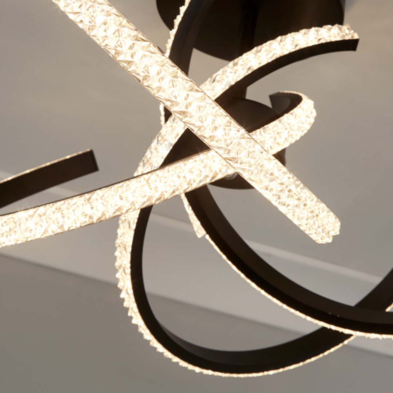 Glass LED Semi Flush Mount