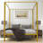 Metal Canopy Bed-82533433-82533428