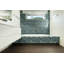 Midnight Blue Ombre Chevron Glass Mesh-Mounted Mosaic Tile