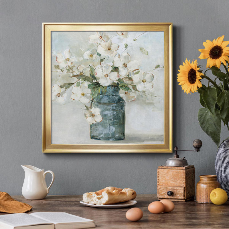 Cottage Charmer I - peinture sur toile encadrée, Or, H 26,5 po x l 26,5 po x P 1,5 po