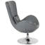 Chaise de réception pivotante avec siège incliné Marilo LeatherSoft - Siège d'invité-24691117
