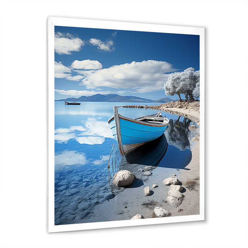 Gardunio Coastal Reflections I, H 32 po x l 24 po x P 1 po, Cadre photo blanc