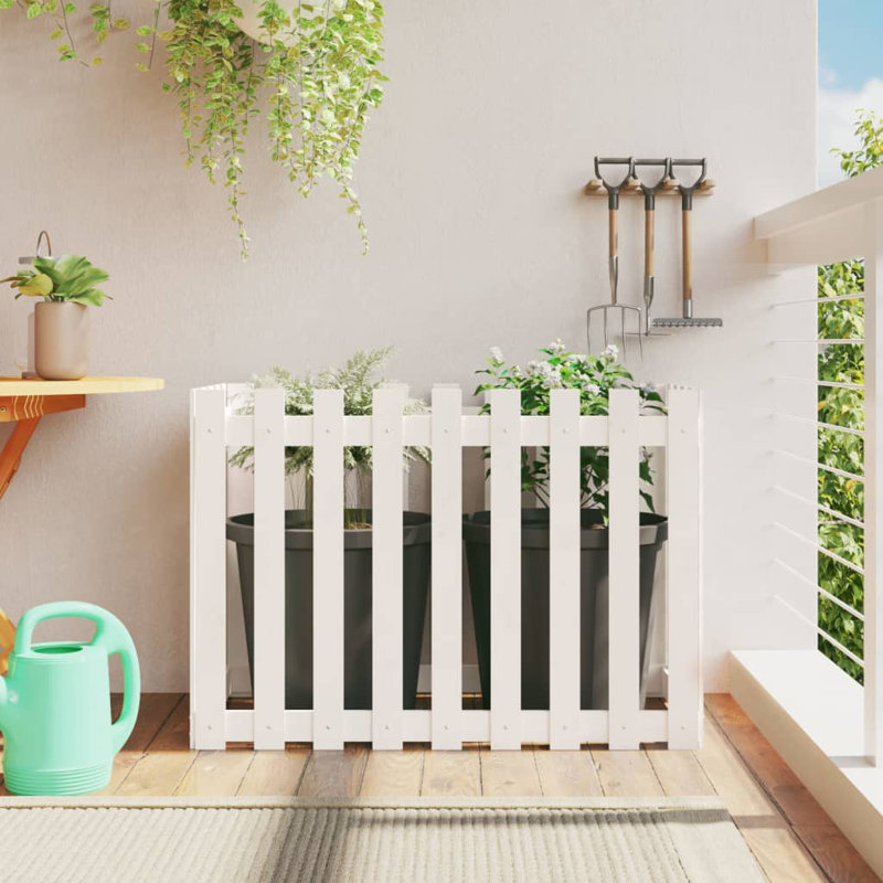 Washtenaw Wood Raised Garden Bed, 27.6" H x 39.4" W x 19.7" D, Antique White