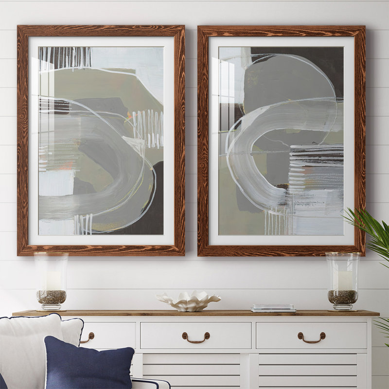 «Arching Neutrals I-Premium», reproduction encadrée prête à être accrochée, H 27,5 po x l 75 po x P 1,5 po, Érable