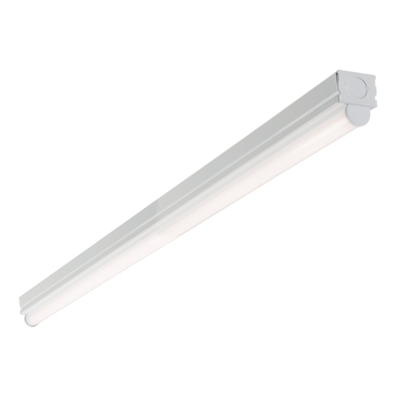 Metalux 48-Inch White LED Strip Light with Powder-Coated Finish
