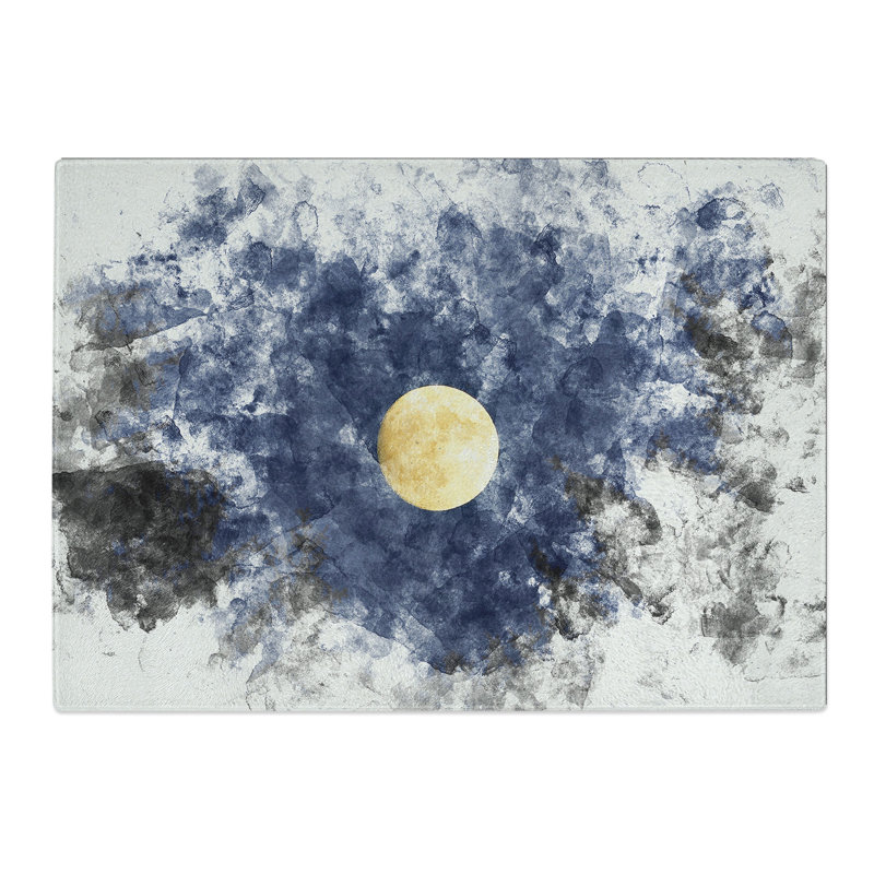 Tempered Glass Moon Through the Trees Chopping Board, 28.5 cm x 39 cm