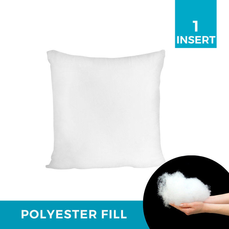 White 20" x 20" Polyester Pillow Insert