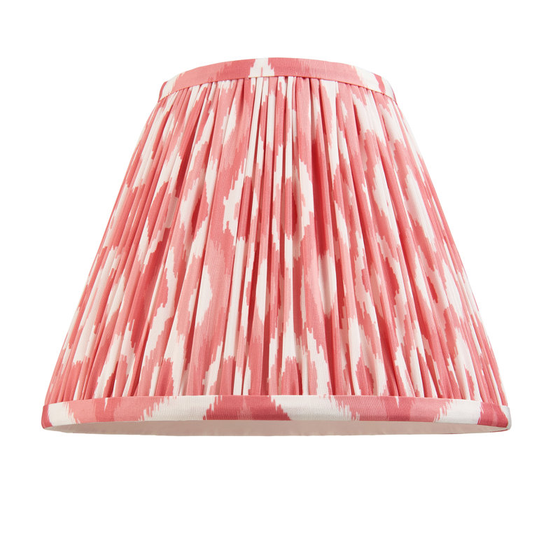 Ikat Lamp Shade, Orange, 18.5cm H x 12.5cm W x 25cm D