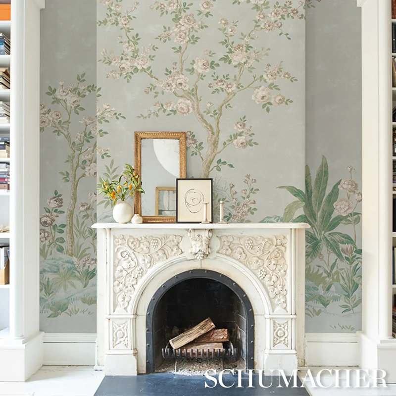 Charlotte's Garden Wallpaper, Green