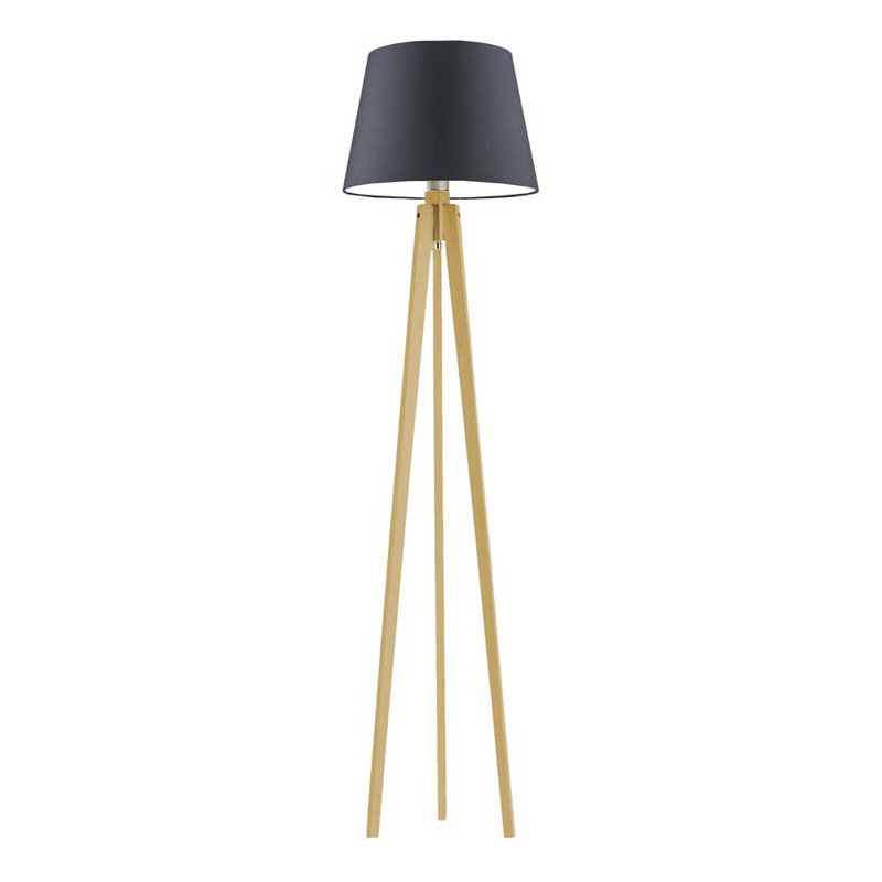 Araby 158cm Tripod Floor Lamp, Walnut, Grey